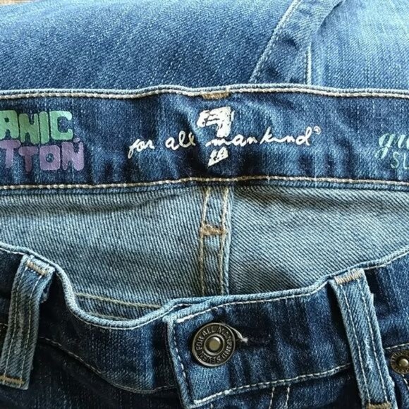 7 for all Mankind Womens Blue Gwenevere Super Skinny 5 Pocket Jeans Size 27 - Picture 7 of 10